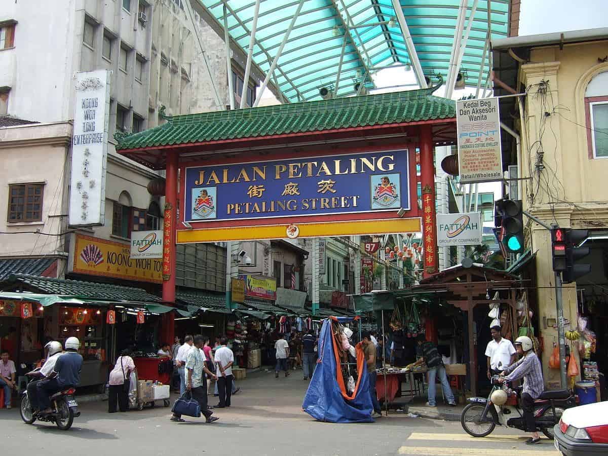 Jalan Petaling, 1. Plaza Sungei Wang, 2. Megamall Mid Valley, 3. Kenanga Wholesale City, 4. Jalan Petaling, 5. Kasturi Walk