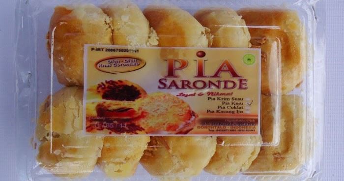 Pia Saronde, 1. Tili Aya, 2. Apang Colo (Apangi), 3. Popolulu, 4. Karawo, 5. Kue Tobu’u, 6. Pia Saronde, 7. Lalampa, 8. Kue Cara Isi, 9. Popaco, 10. Sabongi