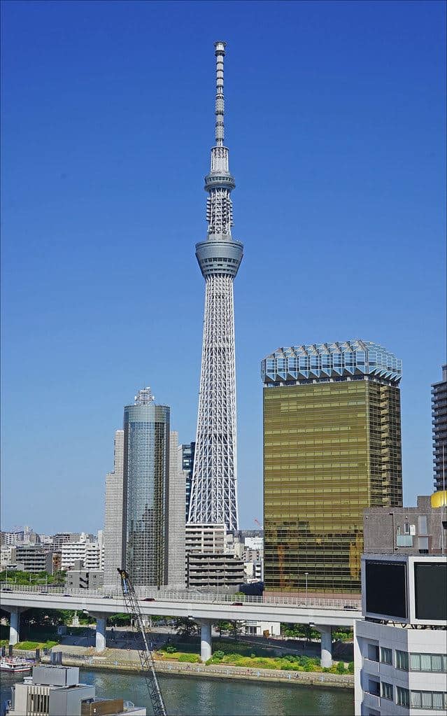 Tokyo Skytree, 1. Tokyo Skytree, 2. Canton Tower, 3. CN Tower, 4. Ostankino Tower, 5. Oriental Pearl Tower, 6. Milad Tower, 7. Kuala Lumpur Tower, 8. Tianjin Radio and Television Tower, 9. Central Radio and TV Tower, 10. Zhongyuan Tower