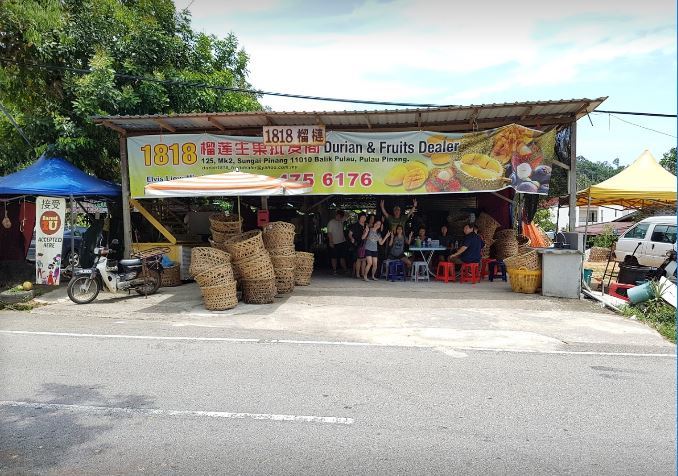 1818 durian penang, 1. SK 6363 Durian Stall, 2. Durian Rumah Batu, 3. Durian Jalan Alor, 4. 1818 Durian Penang, 5. Chen Brothers Durian, 6.  Pak Yeop Pulut Durian, 7. Odeen Corner Durian Goreng, 8. Cendol Najlin &amp; Tamit's Corner, 9. Soon Huat Durian Market, 10. Donald's Durian