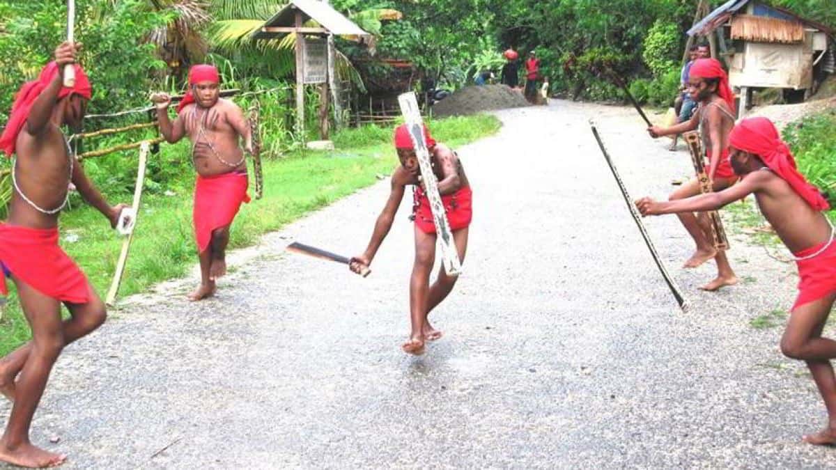 Pelengkap Tarian Cakalele, Senjata Perang, Simbol Pemerintahan Kota Ambon, Pelengkap Tarian Cakalele, Tidak untuk Berperang, Butuh Keahlian Khusus untuk Memakainya, Perbedaan dengan Tombak