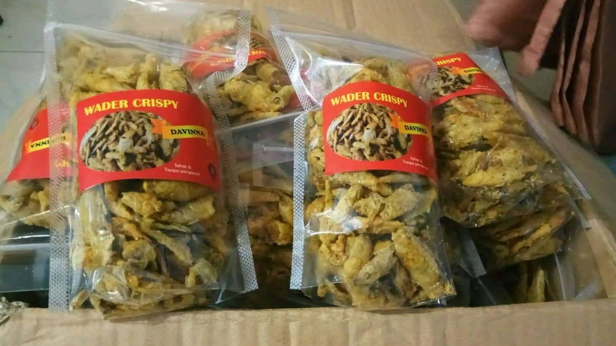Wader Crispy, 1. Kerupuk Udang, 2. Wader Crispy, 3. Terasi, 4. Tas dari Tanggulangin, 5. Bandeng Asap, 6. Telur Asin, 7. Ote-ote Porong, 8. Kue Lumpur, 9. Petis, 10. Keripik Teripang