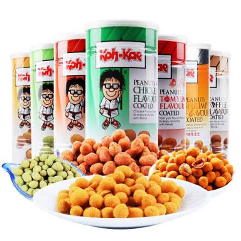 Kacang Koh-Kae (Copy), 1. Camilan Rumput Laut “Tao Kae Noi”, 2. Camilan Ikan “Taro”, 3. Mango Sticky Rice, 4. Khanom Ping, 5. Keripik Kulit Salmon, 6. Keripik Durian, 7. Kacang Koh-Kae, 8. Camilan Bento Squid, 9. Keripik Serangga, 10. Keripik Kentang “Lays”