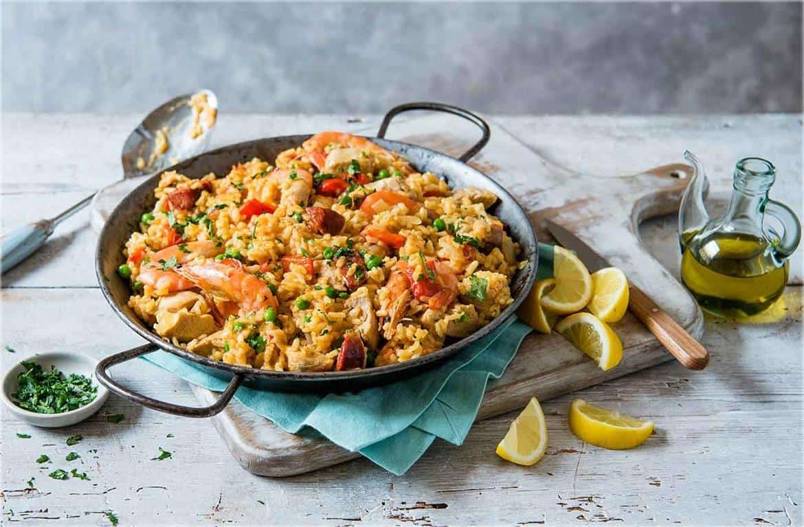 Paella (Copy), 1. Churros con Chocolate, 2. Patatas Bravas, 3. Empanadas, 4. Crema Catalana, 5. Pan Con Tomate, 6. Mallorcan Tumbet, 7. Pulpo a la Gallega, 8. Fabada Asturiana, 9. Gazpacho, 10. Paella