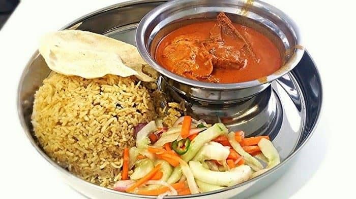 Nasi Biryani, 1. Roti Maryam, 2. Nasi Kebuli, 3. Shawarma, 4. Lafa & Hummus, 5. Nasi Mandi, 6. Nasi Biryani, 7. Kushari, 8. Mutabaq, 9. Manakeesh, 10. Nasi Kabsah