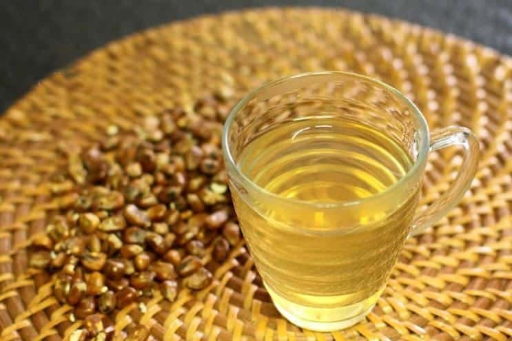 Corn Tea, 1. Omija Tea, 2. Sujeonggwa, 3. Daechu Tea, 4. Sikhye, 5. Banana Milk, 6. Yulmu-Cha, 7. Corn Tea, 8. Nok Cha, 9. Mogwa Cha, 10. Subak Hwachae