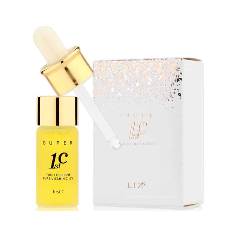 Liz K First C Pure Vitamin C Total Care Serum, 1. BB Cream, 2. Sheet Mask, 3. Aloe Vera Gel, 4. Cleanser, 5. Lipstik, 6. Acne Patch, 7. Kuas Make Up, 8. Cushion, 9. Serum Wajah, 10. Cleansing Pads