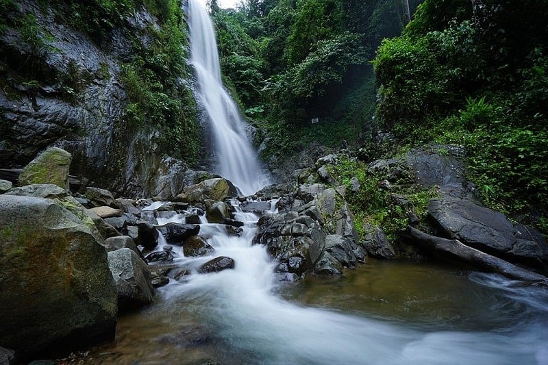 Curug Cigentis, 1. Curug Cigentis, 2. Curug Bandung, 3. Curug Cikarapyak, 4. Curug Cipanundaan, 5. Curug Cikoleangkak