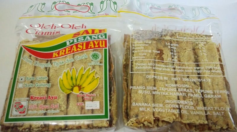Sale Pisang, 1. Galendo, 3. Keripik Pisang, 4. Abon Sapi, 5. Dendeng Sapi, 6. Kalua Jeruk, 7. Jawadah Takir