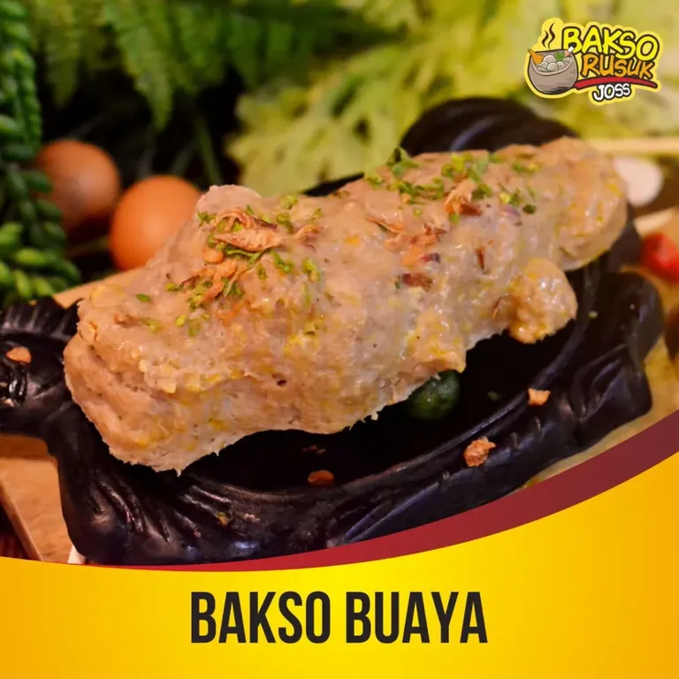 Bakso Buaya, 1. Bakso Rusuk Ori, 2. Bakso Rusuk Super, 3. Bakso Beranak Jumbo, 4. Bakso Lava, 5. Bakso Rusuk Hotplate Jablay, 6. Ricebowl Blackpepper, 7. Sop Ceker Bakso, 8. Mie Ayam Bakso, 9. Bakso Buaya, 10. Bakso Bambu Bakar