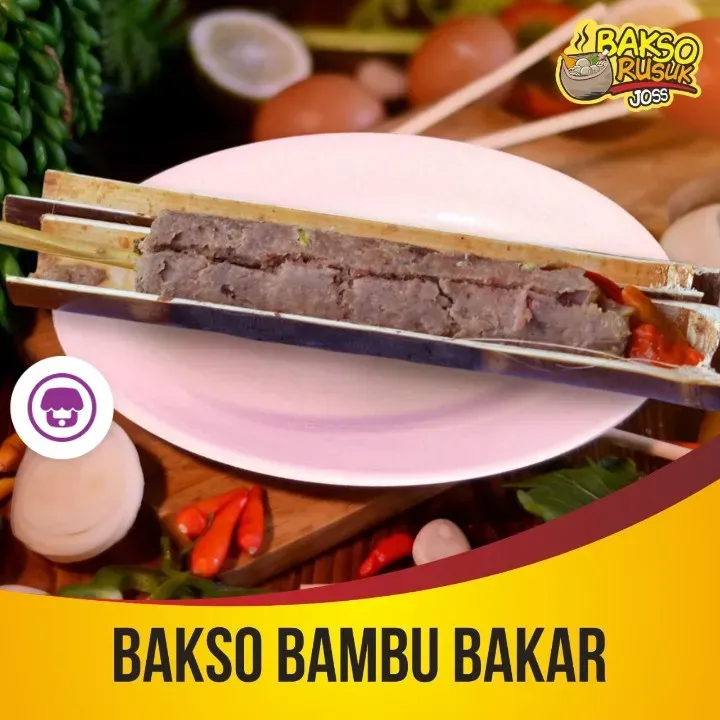 Bakso Bambu Bakar, 1. Bakso Rusuk Ori, 2. Bakso Rusuk Super, 3. Bakso Beranak Jumbo, 4. Bakso Lava, 5. Bakso Rusuk Hotplate Jablay, 6. Ricebowl Blackpepper, 7. Sop Ceker Bakso, 8. Mie Ayam Bakso, 9. Bakso Buaya, 10. Bakso Bambu Bakar