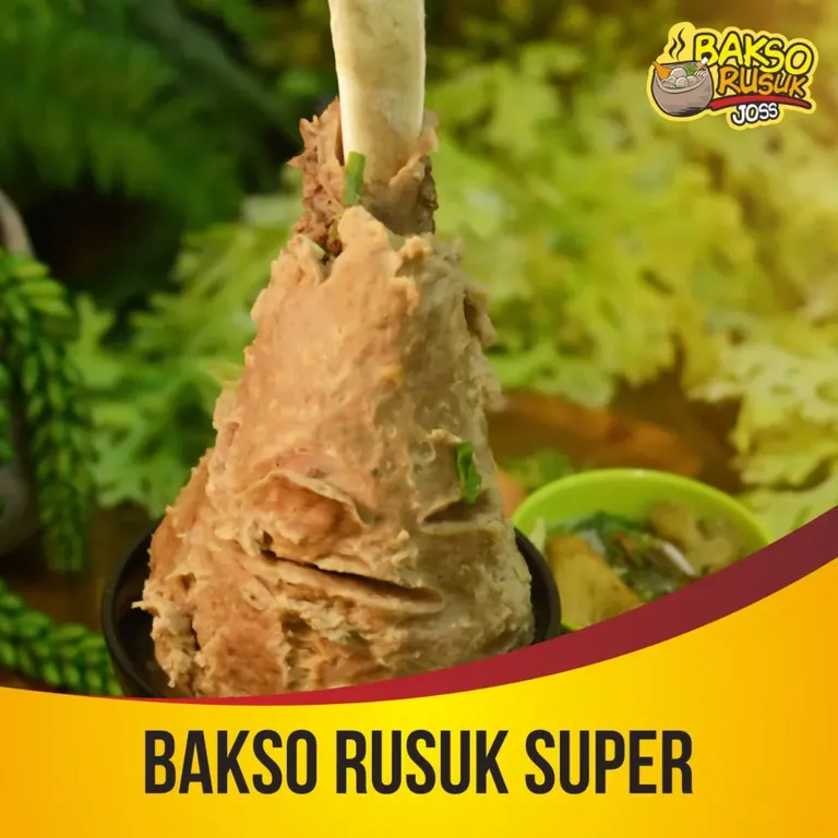 Bakso Rusuk Super, 1. Bakso Rusuk Ori, 2. Bakso Rusuk Super, 3. Bakso Beranak Jumbo, 4. Bakso Lava, 5. Bakso Rusuk Hotplate Jablay, 6. Ricebowl Blackpepper, 7. Sop Ceker Bakso, 8. Mie Ayam Bakso, 9. Bakso Buaya, 10. Bakso Bambu Bakar