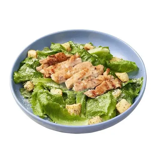 Caesar Salad, 1. Fish & Chips, 2. Seafood Platter, 3. Fried Calamari, 4. Paella Rice with Grilled Chicken Peri-Peri Sauce, 5. Pasta, 6. Salmon Cajun with Lemon Butter Sauce, 7. Crispy Fish Skin, 8. Grilled Corn with Garlic Butter, 9. Caesar Salad