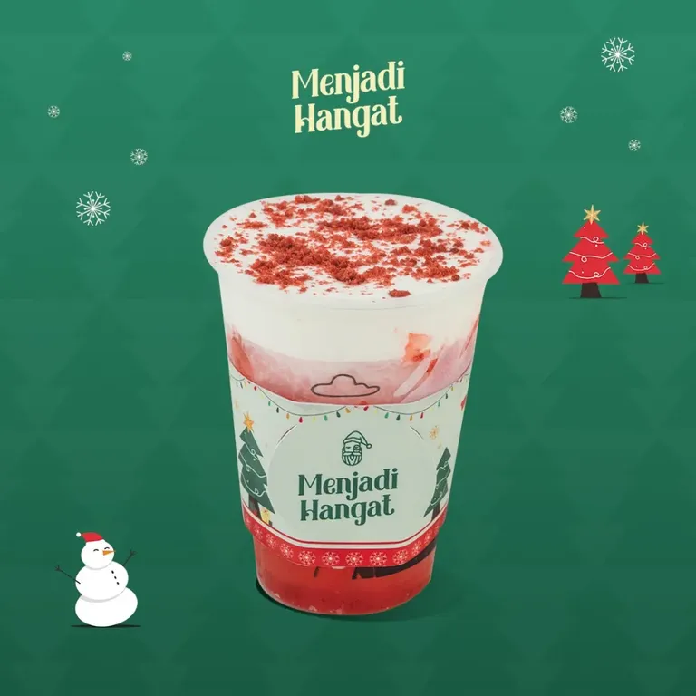 Es Stroberi Krim, 1. Es Kopi Susu Blusukan, 2. Es Kopi Susu Arum Manis, 3. Es Kopi Susu Pisang, 4. Es Pisang Susu Krim, 5. Es Kopi Susu Arang, 6. Es Kopi Susu Karamel, 7. Es Stroberi Krim, 8. Es Kawista, 9. Kroisang, 10. Es Yoes