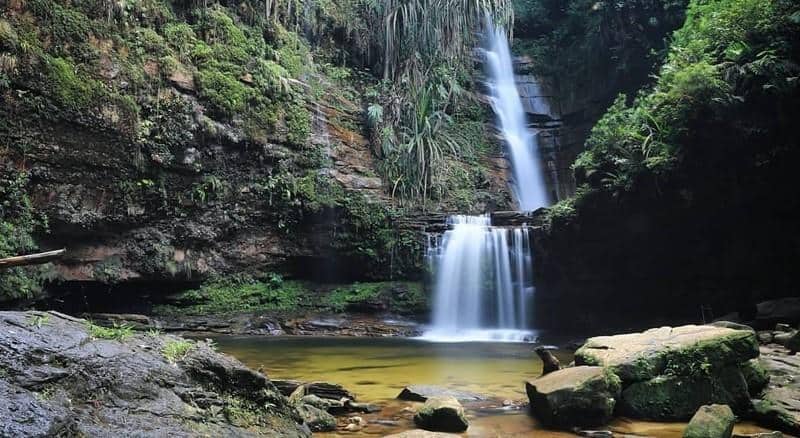Air Terjun Aek Martua, 1. Riau Fantasi, 2. Taman Nasional Bukit Tiga Puluh, 3. Air Terjun Aek Martua, 4. Rumah Singgah Sultan Siak, 5. Taman Nasional Zamrud, 6. Situs Candi Muara Takus, 7. Masjid Jami Air Tiris, 8. Danau Naga Sakti, 9. Istana Siak Sri Inderapura, 10. Ulu Kasok