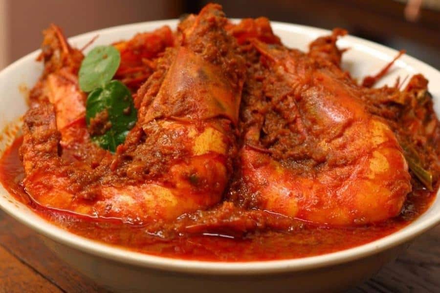 Gulai Belacan, 1. Nasi Lemak, 3. Bolu Kemojo, 4. Roti Jala, 5. Gulai Siput, 6. Gulai Belacan, 7. Mie Sagu, 8. Mie Lendir, 9. Sop Tunjang, 10. Es Laksamana Mengamuk