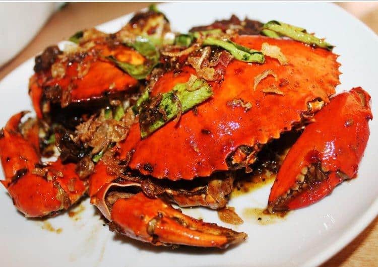 Kepiting Soka, 1. Kepiting Soka, 2. Tumis Kapah, 4. Sate Temburung, 5. Sate Ikan Pari, 6. Tudai, 7. Nasi Subut, 8. Ikan Asin Richa, 9. Nasi Udang, 10. Dodol Cempedak dan Rumput Laut