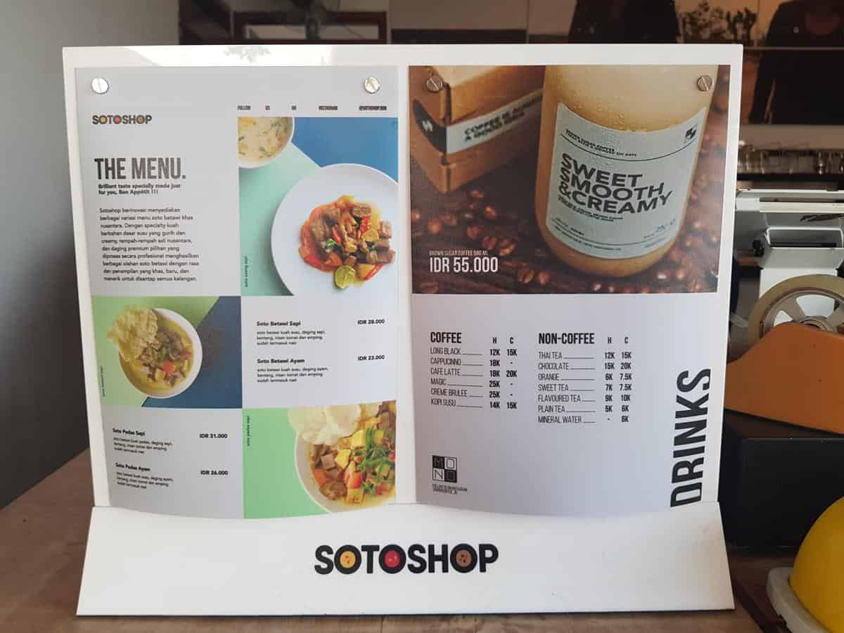 menu di sotoshop