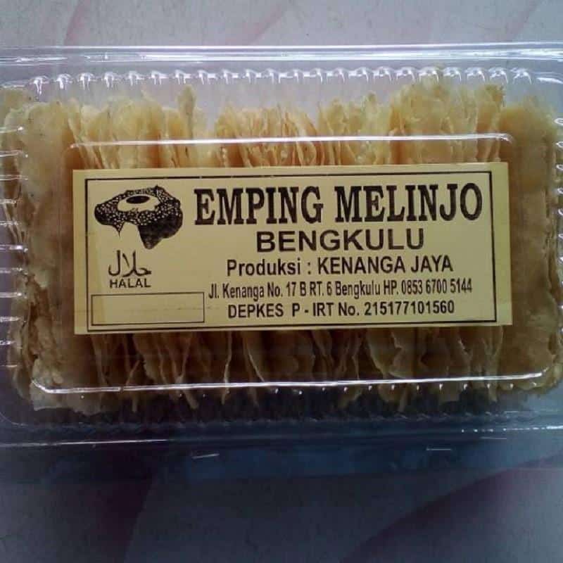 Emping Bengkulu, 1. Kerupuk Gurita, 2. Kue Perut Punai, 3. Manisan Terong, 4. Lempuk Durian, 5. Emping Bengkulu, 6. Kopi Bengkulu, 7. Gula Semut Aren, 8. Kue Bay Tat, 9. Ikan Kering JN, 10. Keripik Ikan Beledang
