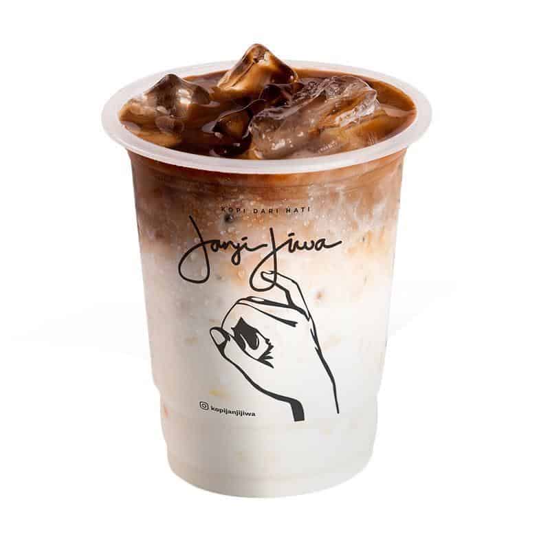 Ice Latte, 1. Es Kopi Susu, 2. Caramel Creamy Latte, 3. Brown Sugar Milk Tea with Cincau, 4. Es Kopi Pokat, 5. Soy Coffee Latte, 6. Ice Latte, 7. Soy Matcha Latte, 8. Milo Macchiato, 9. Aren Oat Latte, 10. Teh Dolce, 1. Beef Truffle Mayo, 2. Hamburg Curry Mayo, 3. Cheezy Crispy Chicken Mentai, 4. Crunchy Choco Cheese, 5. Spicy Bulgogi, 6. Beef Rendang