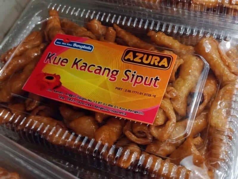 Kue Siput, 1. Bolu Koja, 2. Bay Tat, 3. Perut Punai, 4. Lepek Binti, 5. Kembang Goyang, 6. Kue Tat, 7. Bungkul, 8. Kue Cucur, 9. Kue Satu, 10. Kue Siput