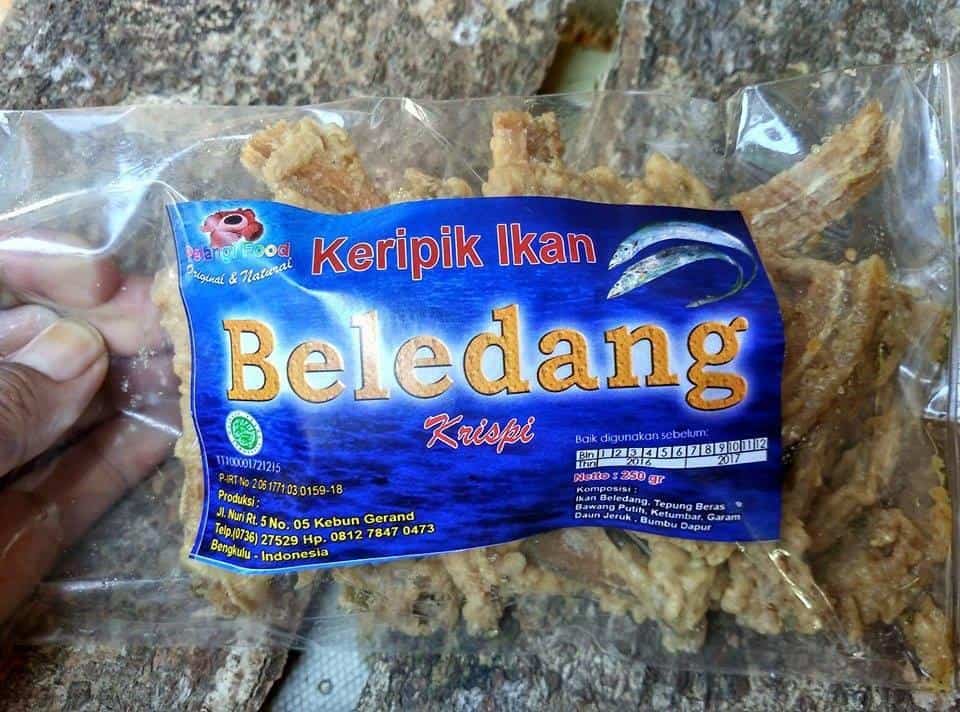 Keripik Ikan Beledang, 1. Kerupuk Gurita, 2. Kue Perut Punai, 3. Manisan Terong, 4. Lempuk Durian, 5. Emping Bengkulu, 6. Kopi Bengkulu, 7. Gula Semut Aren, 8. Kue Bay Tat, 9. Ikan Kering JN, 10. Keripik Ikan Beledang