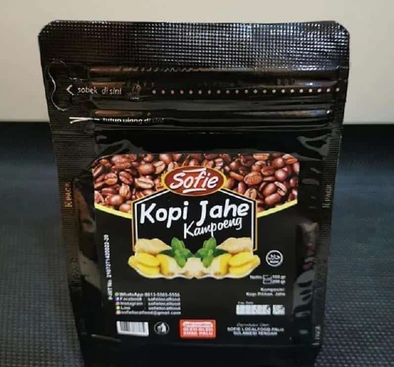 Kopi Jahe Sofie, 1. Kacang Goyang, 2. Sambal Ikan Roa, 3. Keripik Pisang Donggala, 4. Keripik Buah Naga, 5. Keripik Paru Rica-Rica, 6. Bagea, 7. Olahan Daun Kelor, 8. Cokelat Banua, 9. Kopi Jahe Sofie, 10. Bawang Goreng Palu
