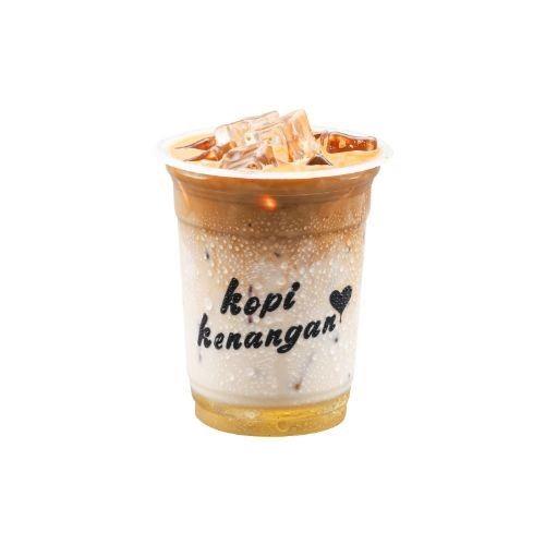 Vanilla Latte, 1. Avocado Salted Caramel, 2. Light Caramel Latte, 3. Susu Sultan Boba Gula Aren, 4. Mocha Latte, 5. Marie Regal Latte, 6. Raspberry Hibiscus Lemon Tea, 7. Kopi Kenangan Mantan, 8. Dua Shot Iced Shaken, 9. Pandan Latte, 10. Salted Caramel Macchiato, 11. Vanilla Latte, 12. Kopi Kelapa, 1.  Roti Susu Manis, 2. Roti Daging Asap Keju, 3. Roti Coklat Klasik