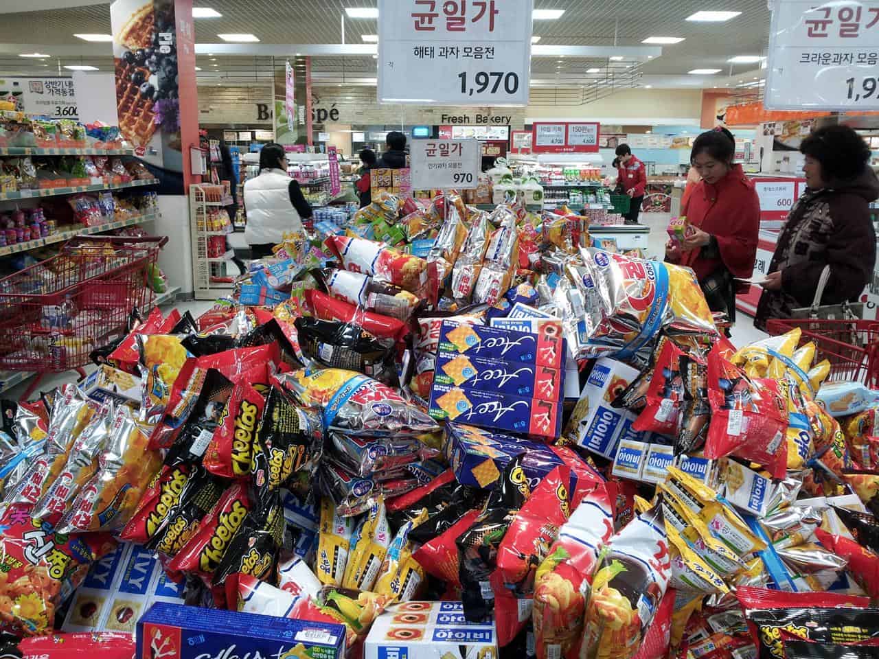 1. Mu Gung Hwa Supermarket, 2. Wijaya Mart Korean Supermarket, 3. Hanil Mart, 4. K-Mart, 5. Lotte Mart, 6. Swalayan New Seoul