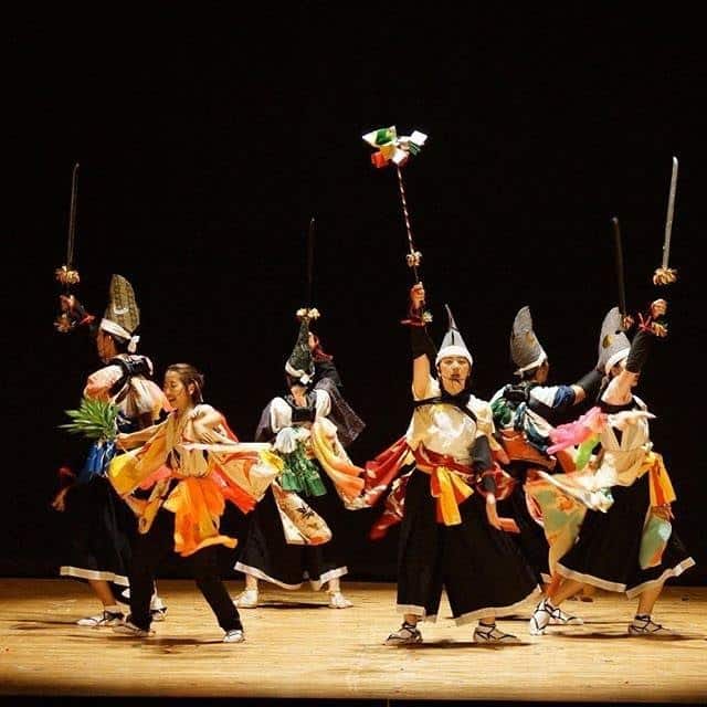 Nanazumai, 1. Kabuki, 2. Kasa Odori, 3. Bon Odori, 4. Noh Mai, 5. Onikenbai, 6. Nanazumai, 7. Wadaiko, 8. Arauma, 9. Nihon Buyo