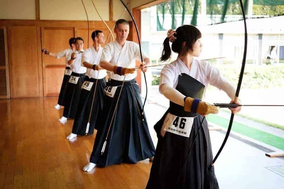 Kyudo, 2. Aikido, 3. Ninjutsu, 4. Kendo, 5. Kyudo, 6. Shorinji Kempo, 7. Yabusame, 8. Taido, 9. Iaido