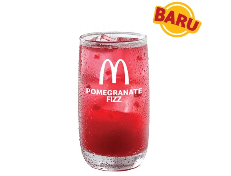 pomegranate fizz_, 1. Mini Cuts Spicy Chicken, 2. McNuggets , 3. Chicken Snack Wrap, 4. Apple Pie, 5. Kentang Goreng, 6. Happy Meal, 7. Big Mac, 8. Cheese Burger, 9. Ayam Krispy, 10. Ayam Spicy, 11. McFlurry Oreo, 12. Hazelnut Frappe, 1. Cheese Steak Burger, 2. Pomegranate Fizz, 3. McFlurry Cadbury, 4. Ayam Gulai McD, 5. Beef Prosperity Burger, 6. Burger Rendang Spesial, 7. Gulai Gurih McShaker Fries