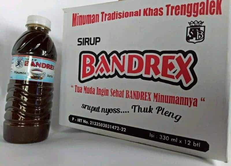 Bandrex, 1. Ikan Asap Prigi, 2. Geti Wijen, 3. Alen-Alen, 4. Kripik Sale Pisang, 5. Kripik Tempe, 6. Kue Manco, 7. Sego Tiwul, 8. Bandrex