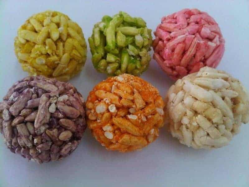 Brondong Ketan, 1. Enting-Enting kacang, 2. Jenang Syabun, 3. Ledre Pisang, 4. Kerupuk Rambak, 5. Kue Sagon, 6. Kopi Ijo, 7. Brondong Ketan, 8. Kerupuk Kletek, 9. Gethuk Pisang, 10. Manco