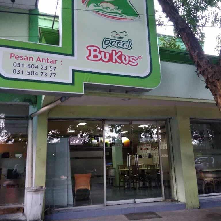 Pecel Bu Kus, 1. Lontong Balap Pak Gendut, 2. Bubur Ayam Spensix, 3. Nasi Kuning Avon, 4. Pecel Bu Kus, 5. Sego Meduro Suramadu Bu Ana, 6. Depot Nasi Campur Pojok Tambak Bayan, 7. Nasi Babat Madura Gosyen, 8. Soto Lamongan Cak Har, 9. Rawon Pak Pangat, 10. Penyetan Bang Ali
