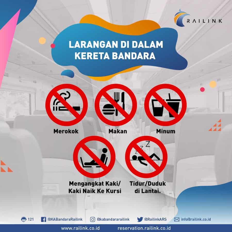 Railink_Prohibited (Copy), Kereta Bandara, Aplikasi KA Bandara, Berangkat!, Patuhi Peraturan