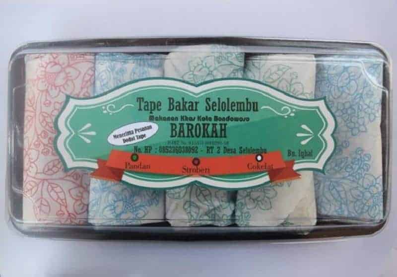 Tape Bakar, 1. Tape Manis Bondowoso, 2. Pia Tape, 3. Tape Bakar, 4. Suwar-Suwir, 5. Proll Tape, 6. Kopi Arabika Java Ijen Raung, 7. Beras Organik, 8. Batik Tulis Sumbersari, 9. Kerajinan Tangan Daur Ulang