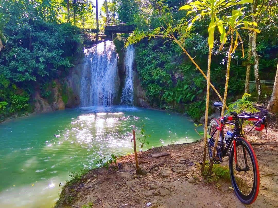 Kedung Pengilon, 1. Air Terjun Randusari, 2. Curug Pulosari, 3. Air Terjun Lepo Dlingo, 4. Kedung Pengilon, 5. Curug Banyunibo, 6. Air Terjun Tuwondo, 7. Air Terjun Kedung Tolok, 8. Grojogan Pucung