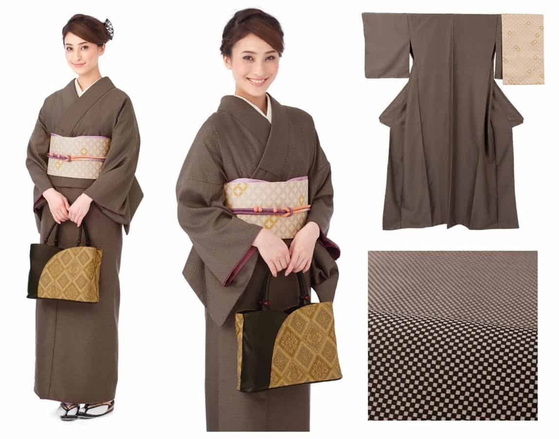 Komon, 1. Kurotomesode, 3. Irotamesode, 3. Furisode, 4. Homongi, 5. Iromuji, 6. Tsukesage, 7. Komon, 8. Tsumugi, 9. Yukata, 10. Mofuku