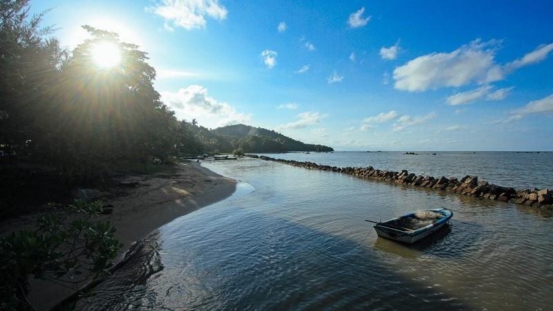 Pantai Batu Burung, 1. Pantai Pasir Panjang, 2. Pantai Batu Burung, 3. Pantai Kura-Kura, 5. Pantai Tanjung Bajau, 6. Pantai Pasir Pendek, 7. Sinka Island Park