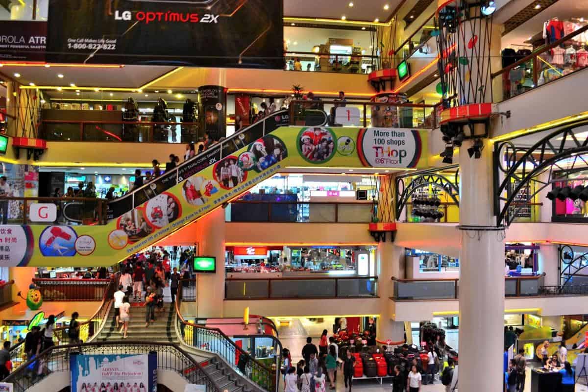 Sungei Wang Plaza, 1. Pavillion Kuala Lumpur, 2. Berjaya Times Square, 3. Mid Valley Megamall, 4. Sungei Wang Plaza, 5. Low Yat Plaza Shopping Mall, 6. The Gardens Mall, 7. Starhill Gallery, 8. Suria KLCC, 9. Quill City Mall, 10. NU Sentral
