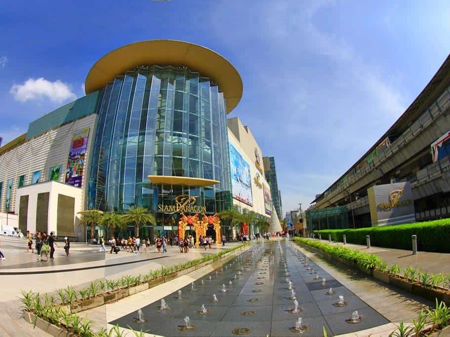 Siam Paragon, 1. Platinum Fashion Mall, 2. Pantip Plaza, 3. Central World, 5. Amarin Plaza, 6. ICONSIAM, 7. Terminal 21, 8. Siam Paragon, 9. Emporium, 10. EmQuartier