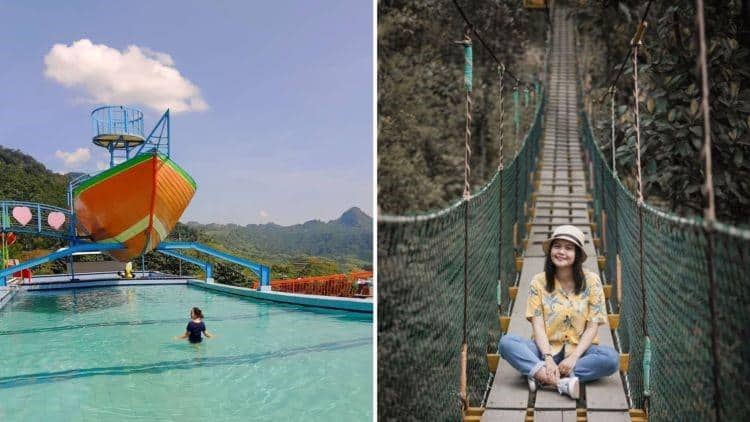 Curug Ciherang, 1. Jonggol Garden, 2. Villa Khayangan, 3. Curug Cipamingkis, 4. Curug Ciherang, 5. Taman Penangkaran Rusa, 6. Taman Wisata Heaven Memorial Park, 7. Telaga Wisata Citra Indah City, 8. Situ Rawa Gede, 9. Jembatan Gantung Sukanegara, 10. Pemandian Mata Air Sodong
