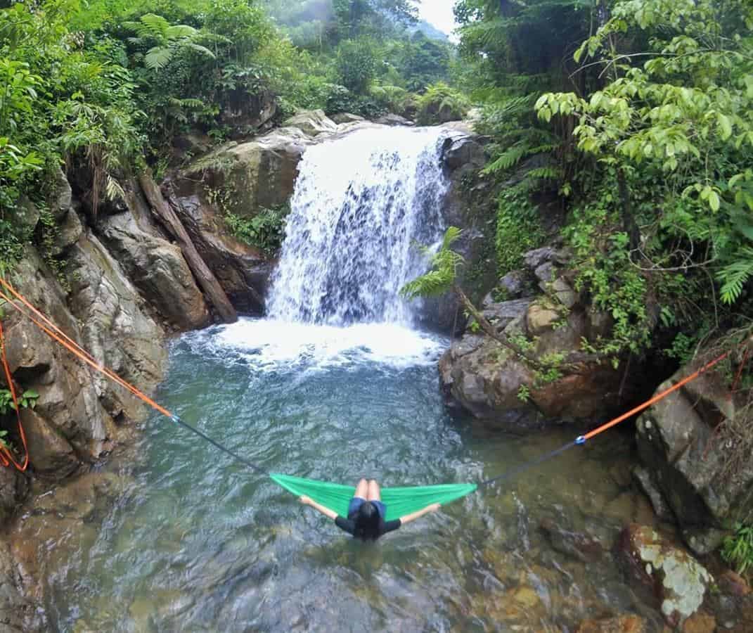 Curug Hordeng, 1. Curug Bidadari, 2. Curug Leuwi Cibaliung, 3. Curug Leuwi Hejo, 4. Curug Barong, 5. Curug Leuwi Lieuk, 6. Curug Bojong Koneng, 7. Curug Putri Kencana, 8. Curug Kalimata, 9. Curug Love, 10. Curug Hordeng