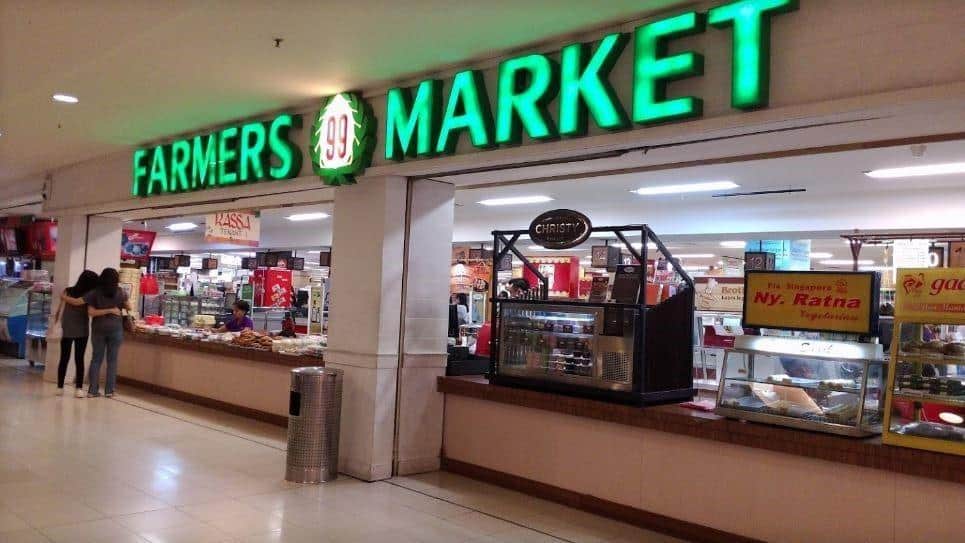 Farmers 99 Market, 1. Mall Lippo Cikarang, 2. Citywalk Lippo Cikarang, 3. Chadstone Cikarang Mall, 4. Plaza Roxy, 5. Ramayana Cikarang, 6. Naga Supermarket Cikarang, 7. Farmers 99 Market, 8. Sentra Grosir Cikarang, 9. Mayfair Plaza Indonesia