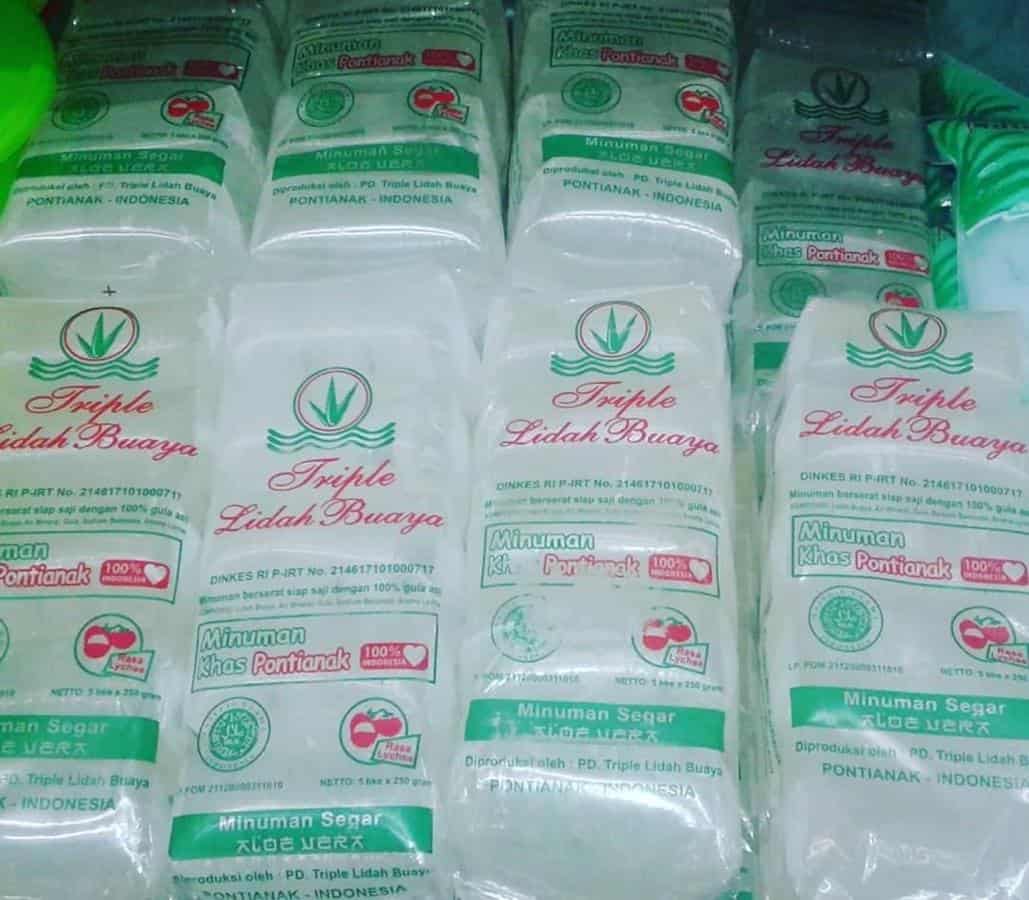 Minuman Lidah Buaya, 1. Bingke, 2. Coklat Lidah Buaya, 3. Kerupuk Amplang, 4. Manisan Kandis Salju, 5. Lempok Durian , 6. Minuman Lidah Buaya, 7. Kacang Piinatsu, 8. Sirup Sengkit, 9. Pisang Srikaya, 10. Kopi Sepok