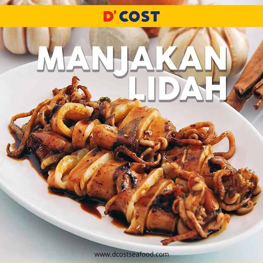 cumi bakar kecap, 1. Nasi Goreng Seafood, 2. Kepiting Saus Padang, 3. Cumi Goreng Tepung Saus Telur Asin, 4. Udang Bakar Kecap, 5. Tahu Jepang Saus Tiram, 6. Omelette Seafood, 7. Cumi Bakar Kecap, 8. Ikan Fillet Saus Mangga, 9. Gurami Bakar Pedas, 10. Cumi Saus Padang, 11. Honey Chicken Wings, 12. Ayam Goreng Rempah