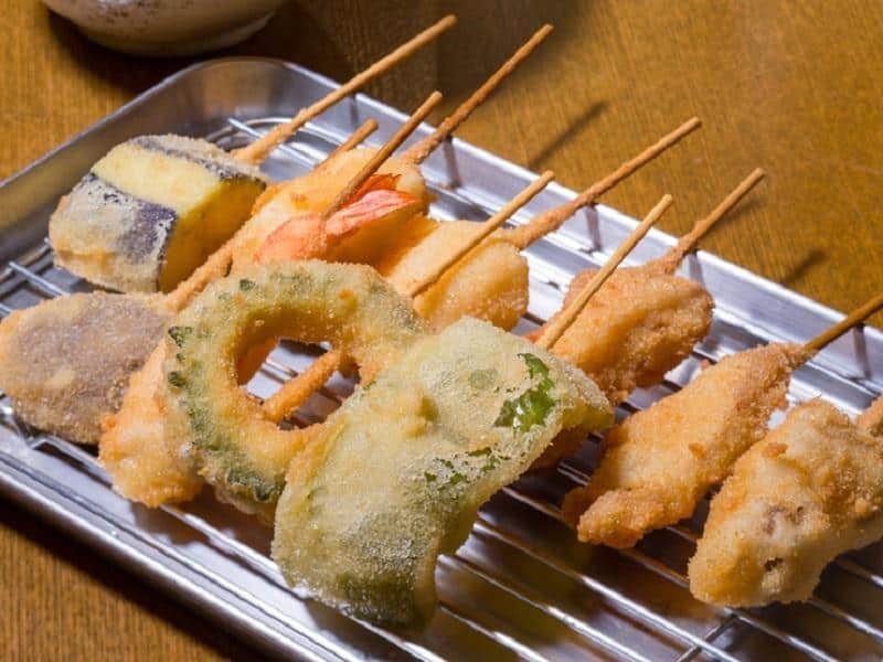 Kushiage/Kushikatsu, 1. Karaage, 2. Tempura, 3. Katsu, 1. Kushiage/Kushikatsu, 2. Menchi Katsu, 3. Korokke