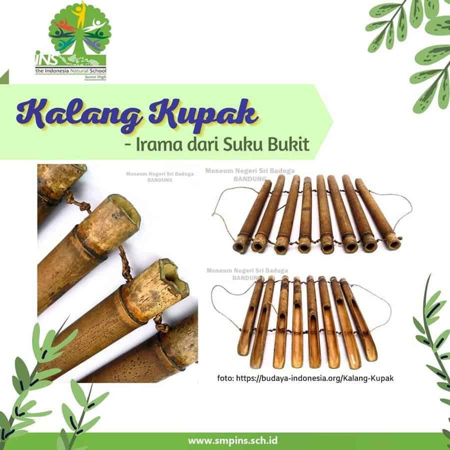 Kalang Kupak, 1. Panting, 2. Gamelan Banjar, 3. Sarunai Banjar, 4. Kalampat, 5. Terbang Madihin, 6. Terbang Lamut, 7. Kurung Kurung, 8. Kuriding, 9. Sampek, 10. Kalang Kupak