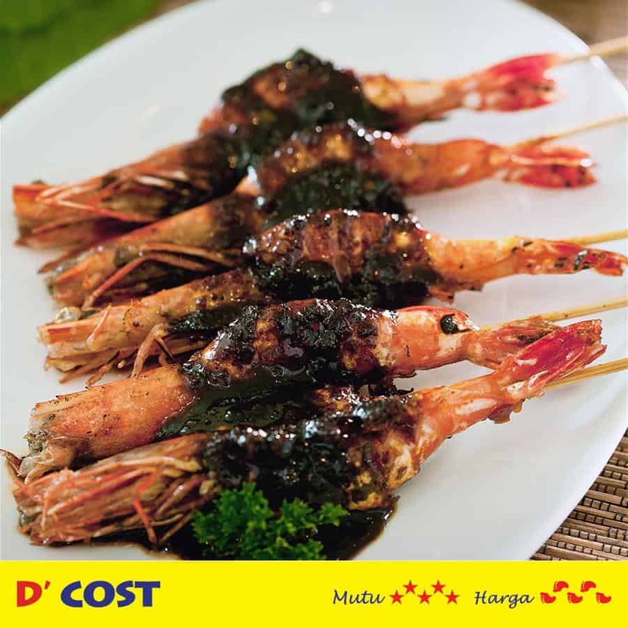 udang bakar kecap, 1. Nasi Goreng Seafood, 2. Kepiting Saus Padang, 3. Cumi Goreng Tepung Saus Telur Asin, 4. Udang Bakar Kecap, 5. Tahu Jepang Saus Tiram, 6. Omelette Seafood, 7. Cumi Bakar Kecap, 8. Ikan Fillet Saus Mangga, 9. Gurami Bakar Pedas, 10. Cumi Saus Padang, 11. Honey Chicken Wings, 12. Ayam Goreng Rempah